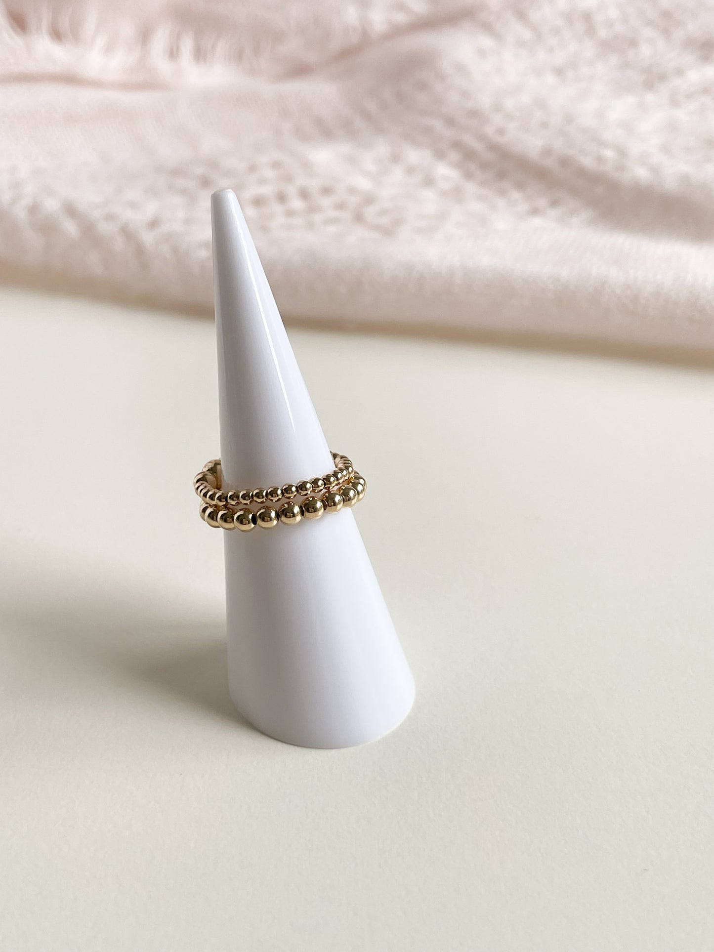 BEADED RING - 14K GOLD FILLED