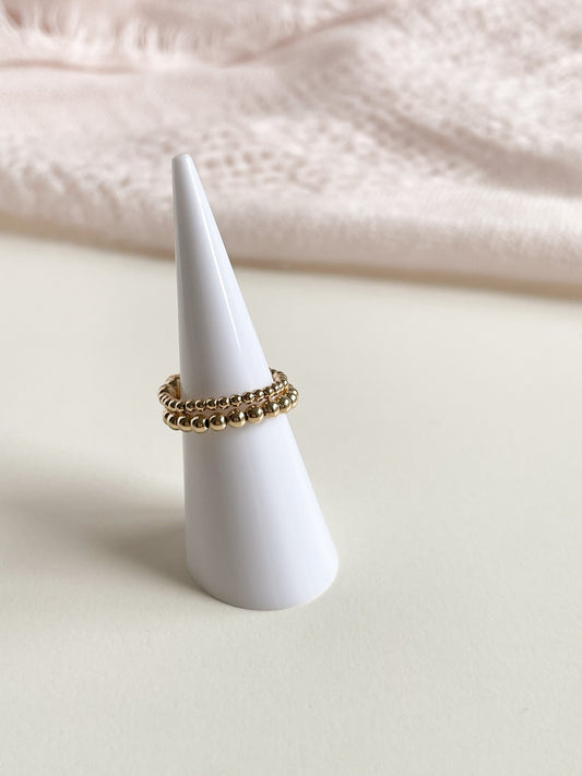 BEADED RING - 14K GOLD FILLED