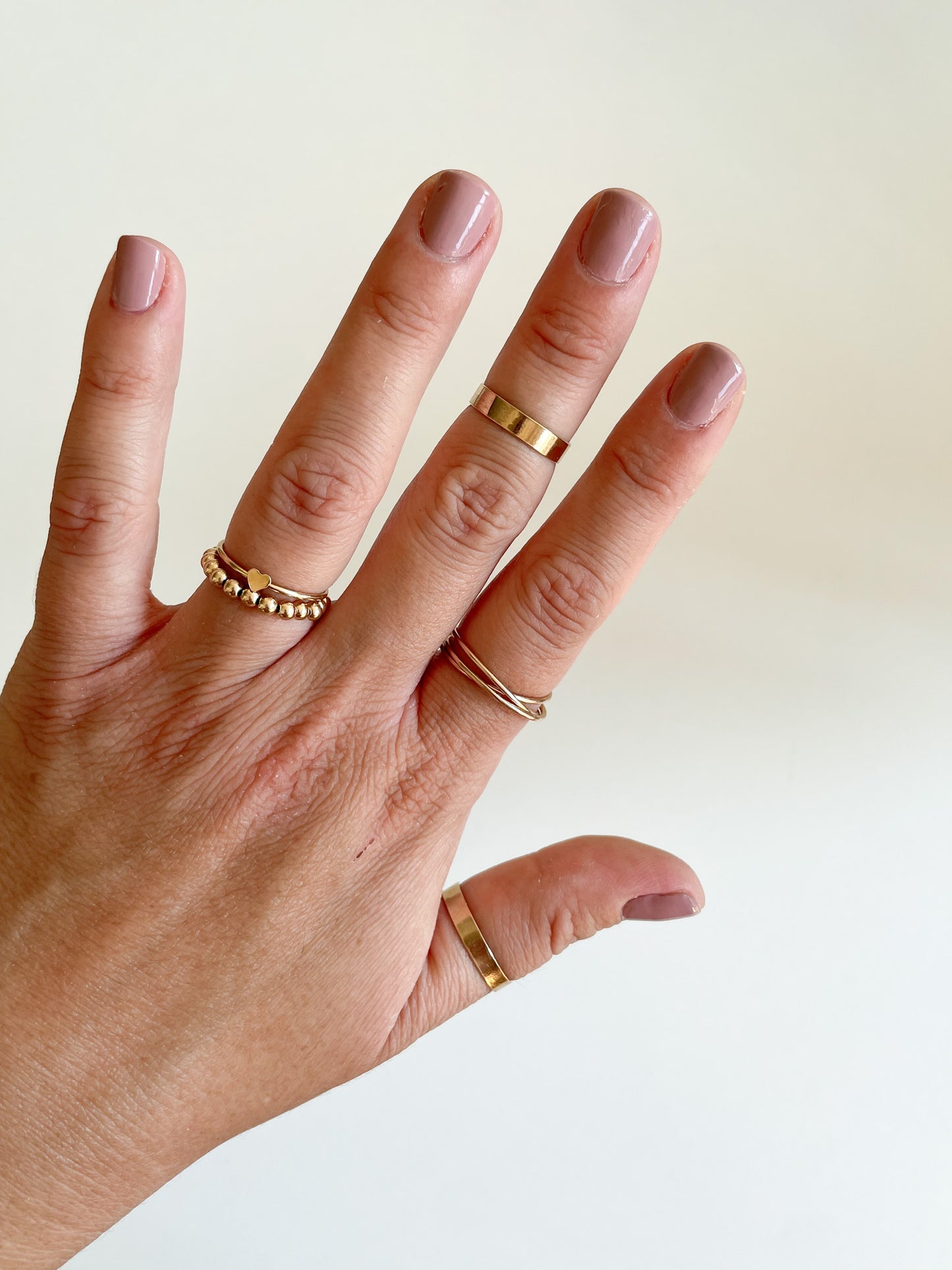 Flat Band Stacking Ring - Wide