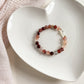 CROCIFISSO BRACELET - FIRE QUARTZ 8MM