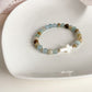 CROCIFISSO BRACELET - BLUE ONYX 6MM