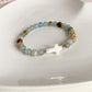 CROCIFISSO BRACELET - BLUE ONYX 6MM