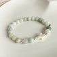 CROCIFISSO BRACELET - BURMA JADE 8MM