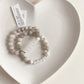 PERSONALIZE YOUR OWN BRACELET - WHITE LACE AGATE 8mm