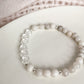 PERSONALIZE YOUR OWN BRACELET - WHITE LACE AGATE 6MM