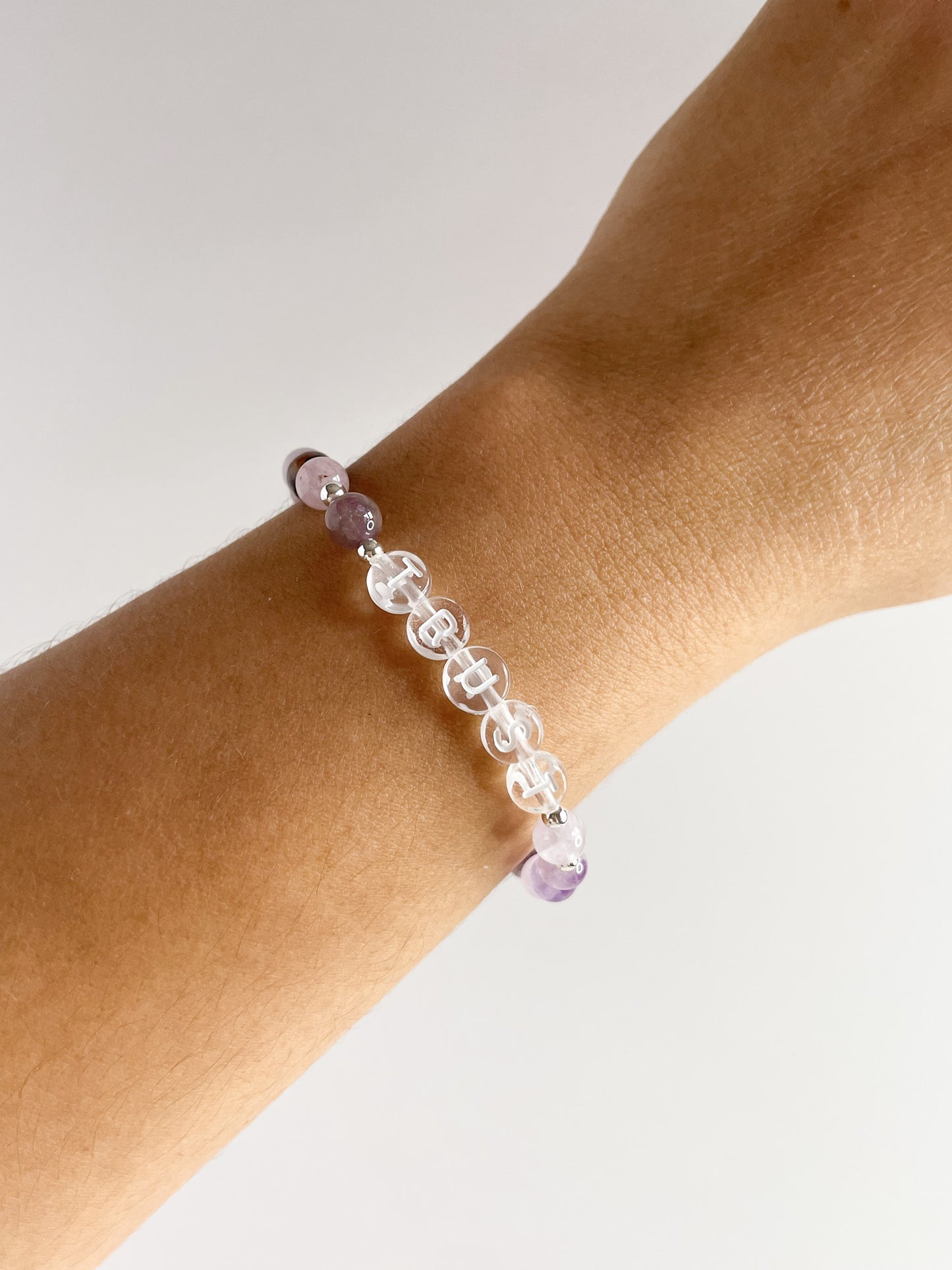 PERSONALIZE YOUR OWN BRACELET - SAGE AMETHYST 6MM