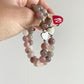 TESORO BRACELET - MAUVE ROSE QUARTZ 8MM