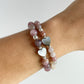 TESORO BRACELET - MAUVE ROSE QUARTZ 6MM