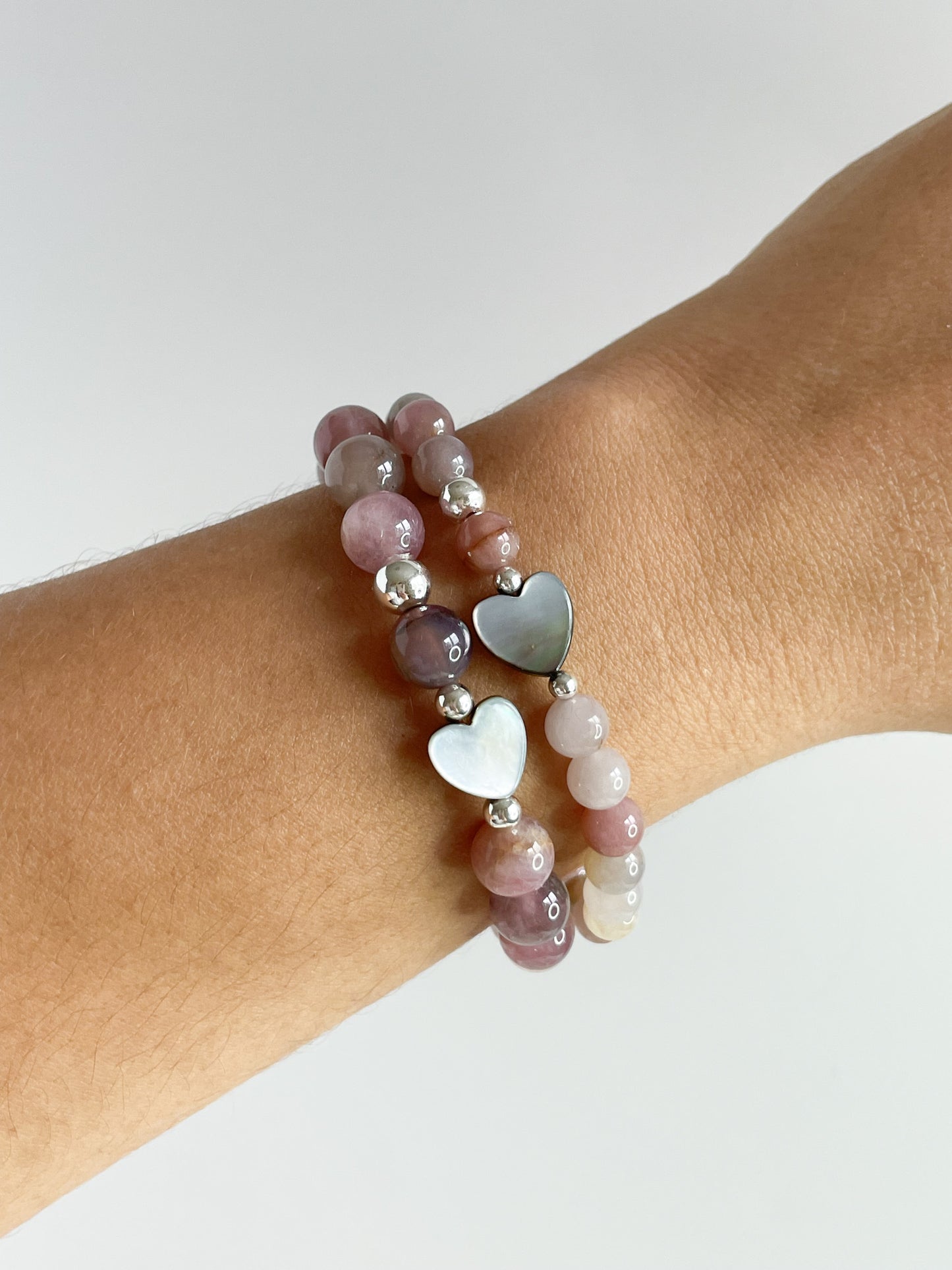 TESORO BRACELET - MAUVE ROSE QUARTZ 6MM