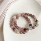 TESORO BRACELET - MAUVE ROSE QUARTZ 8MM