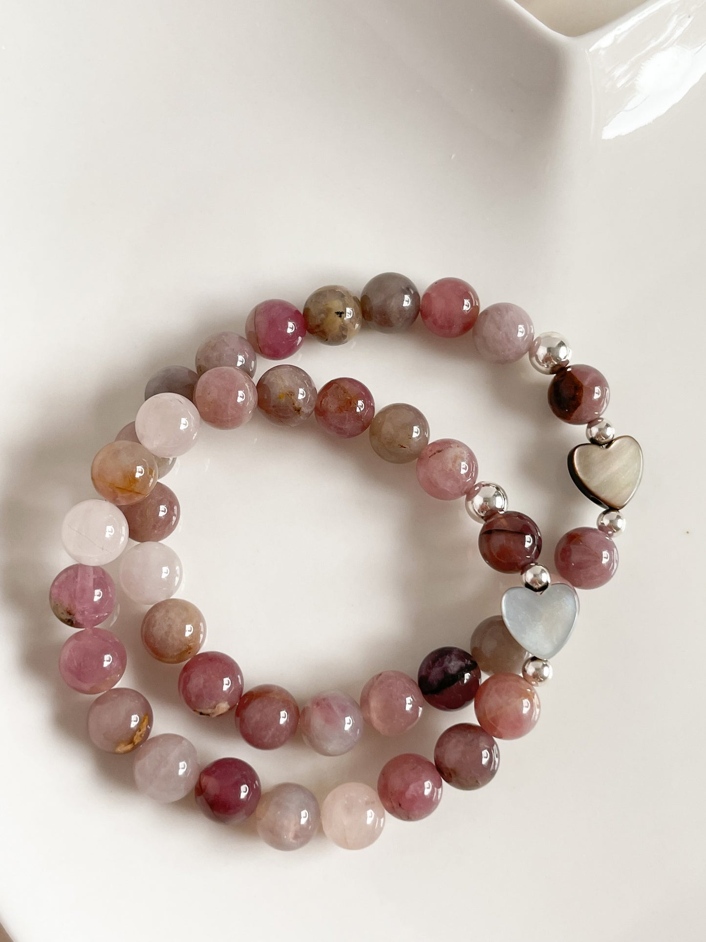 TESORO BRACELET - MAUVE ROSE QUARTZ 8MM