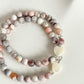 TESORO BRACELET - PINK BOTSWANA AGATE 7MM