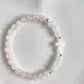 CROCIFISSO BRACELET - ROSE QUARTZ 6MM