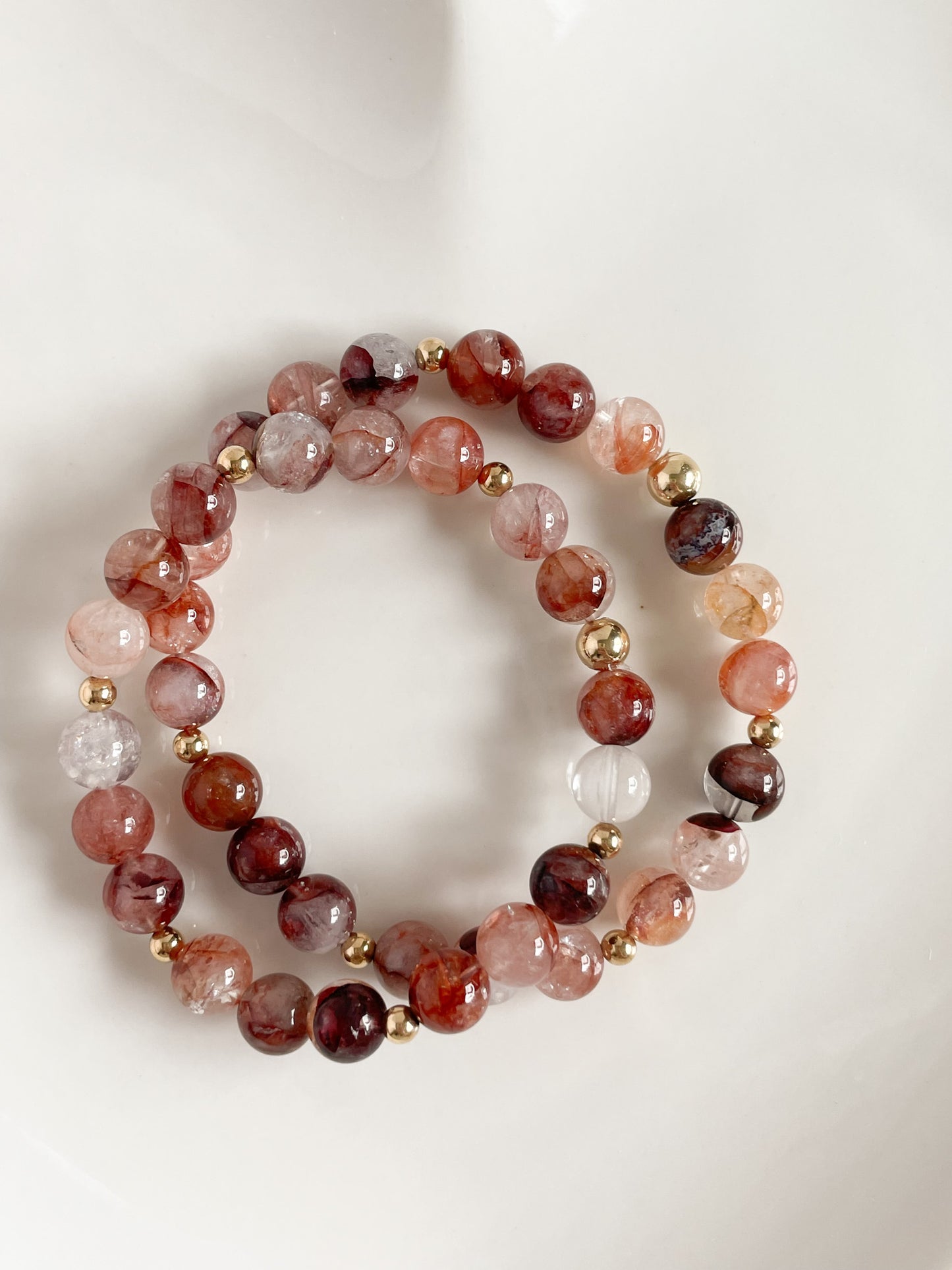 SCINTILLARE BRACELET - FIRE QUARTZ 8MM