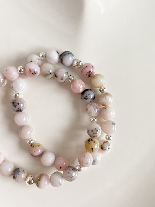 SCINTILLARE BRACELET - PINK OPAL 8MM