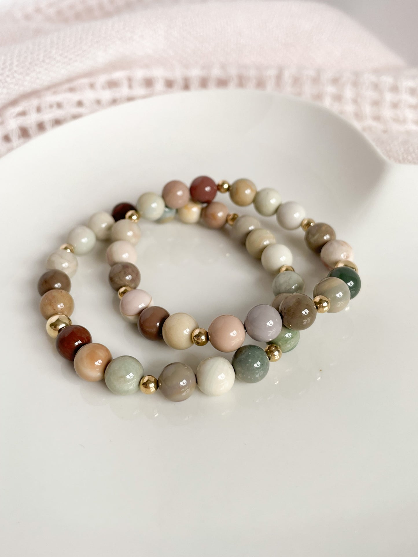 SCINTILLARE BRACELET - ALASHAN AGATE 8MM