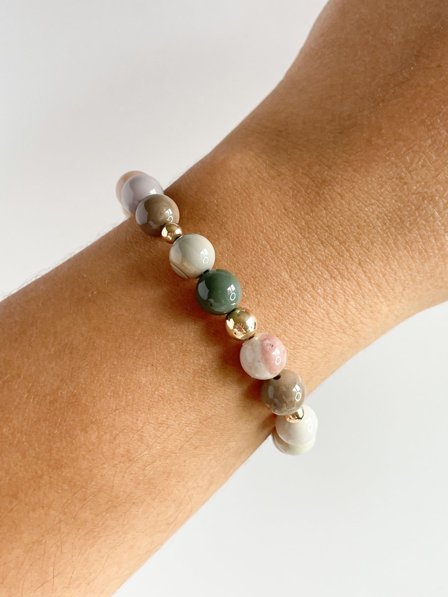 SCINTILLARE BRACELET - ALASHAN AGATE 8MM