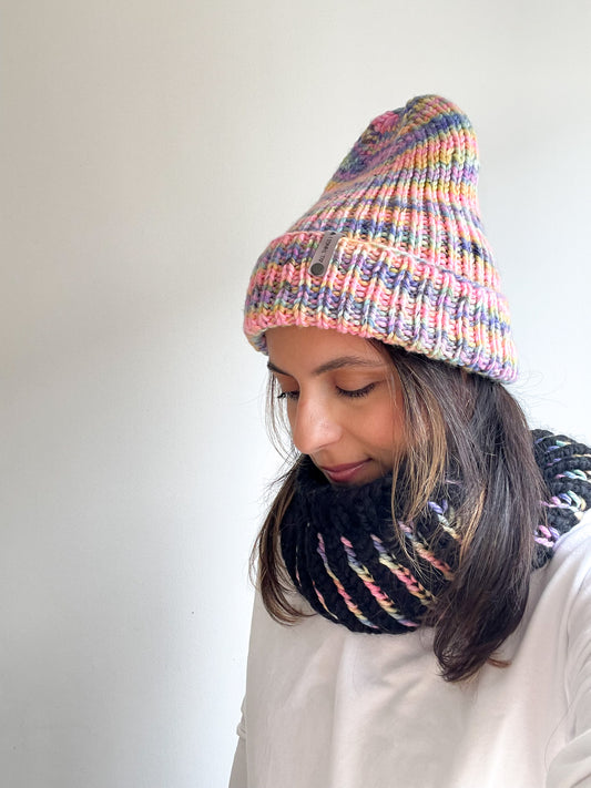 BRIOCHE NECK WARMER - SIDEWALK CHALK