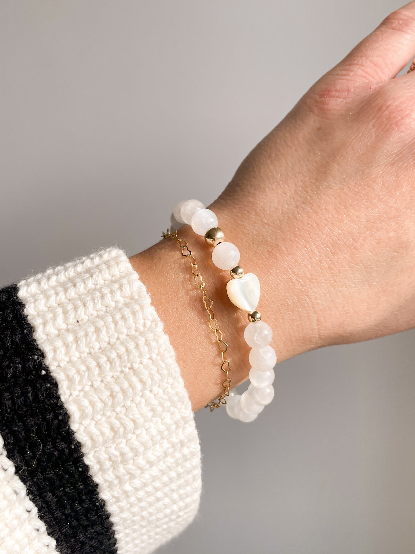 TESORO BRACELET - MOONTSTONE 7MM