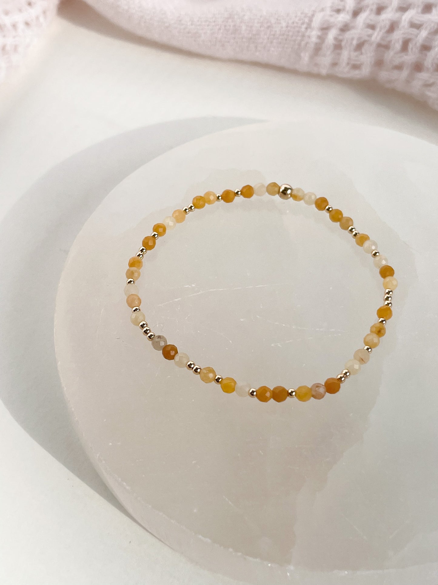 MINI SCINTILLA BRACELET - YELLOW AVENTURINE 3MM