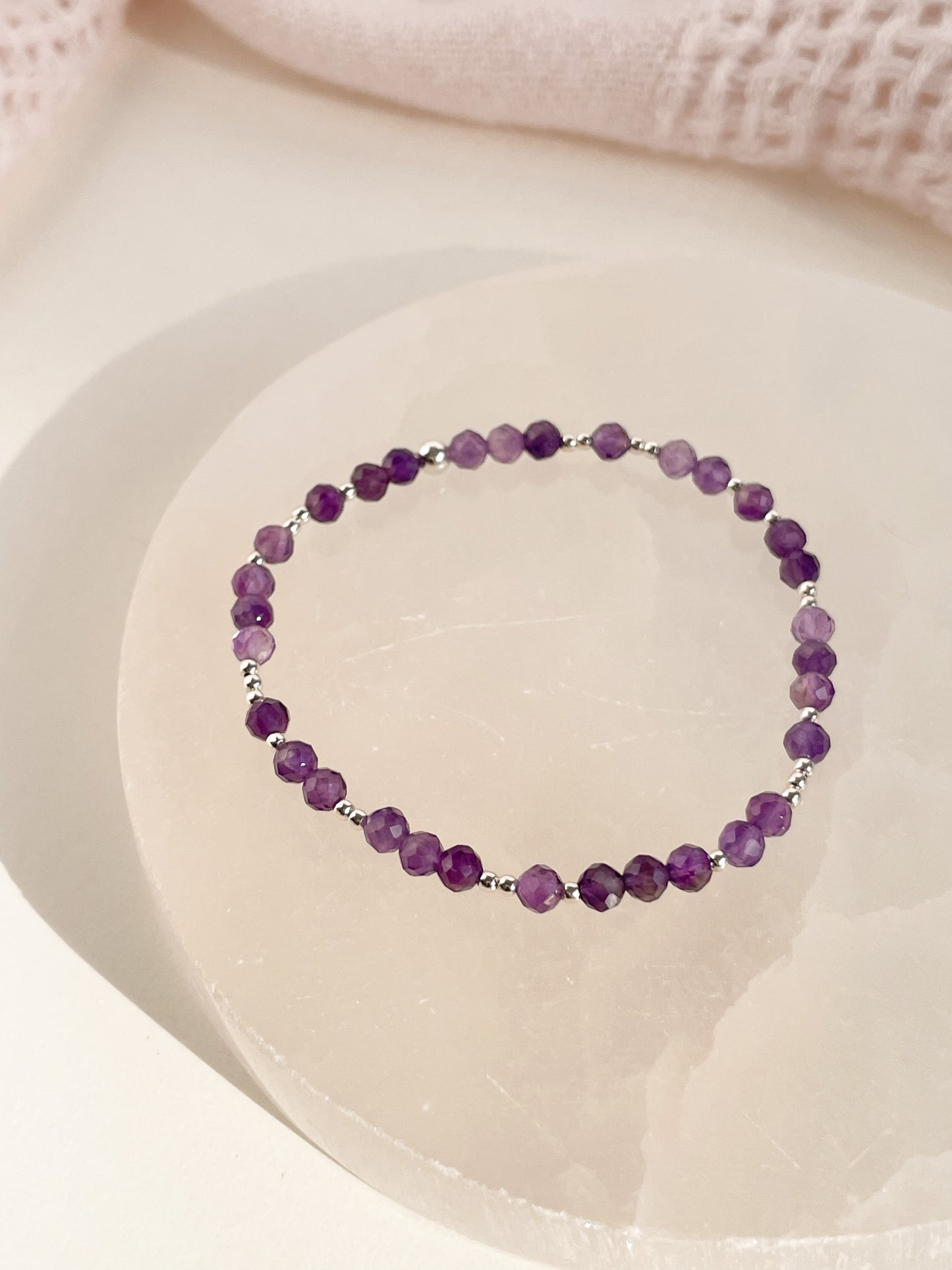 MINI SCINTILLA BRACELET - AMETHYST 4MM