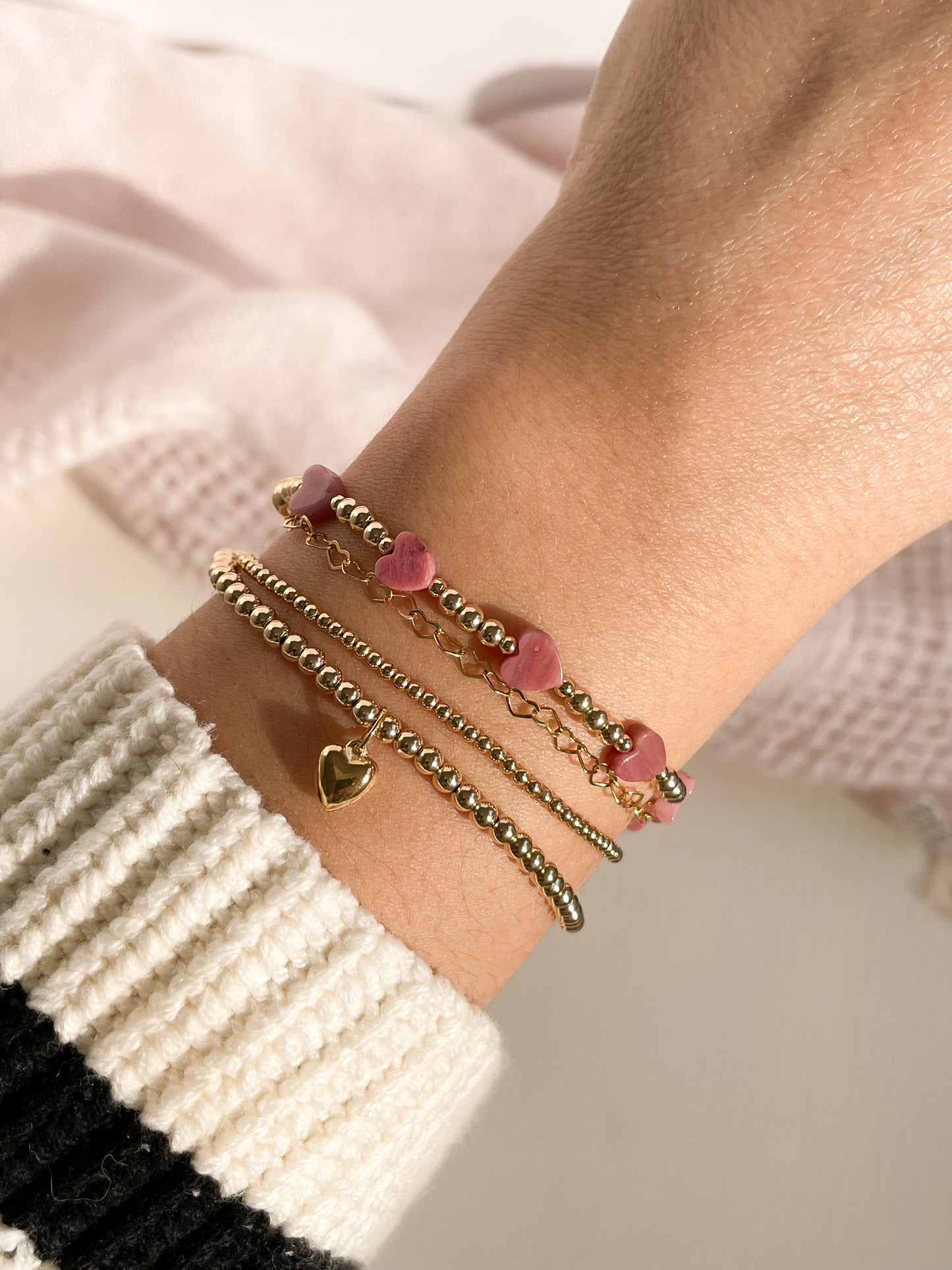 SPRUZZATA D'AMORE BRACELET - RHODONITE