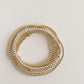 3MM 14K GOLD FILLED BEADED BRACELET