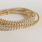 3MM 14K GOLD FILLED BEADED BRACELET