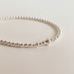 3MM STERLING SILVER BEADED BRACELET