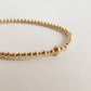 3MM 14K GOLD FILLED BEADED BRACELET