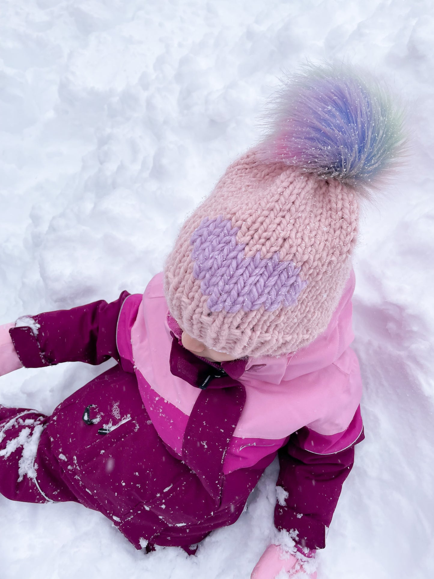 SWEET HEART BEANIE - NEWBORN TO ADULT SIZE - MADE TO ORDER